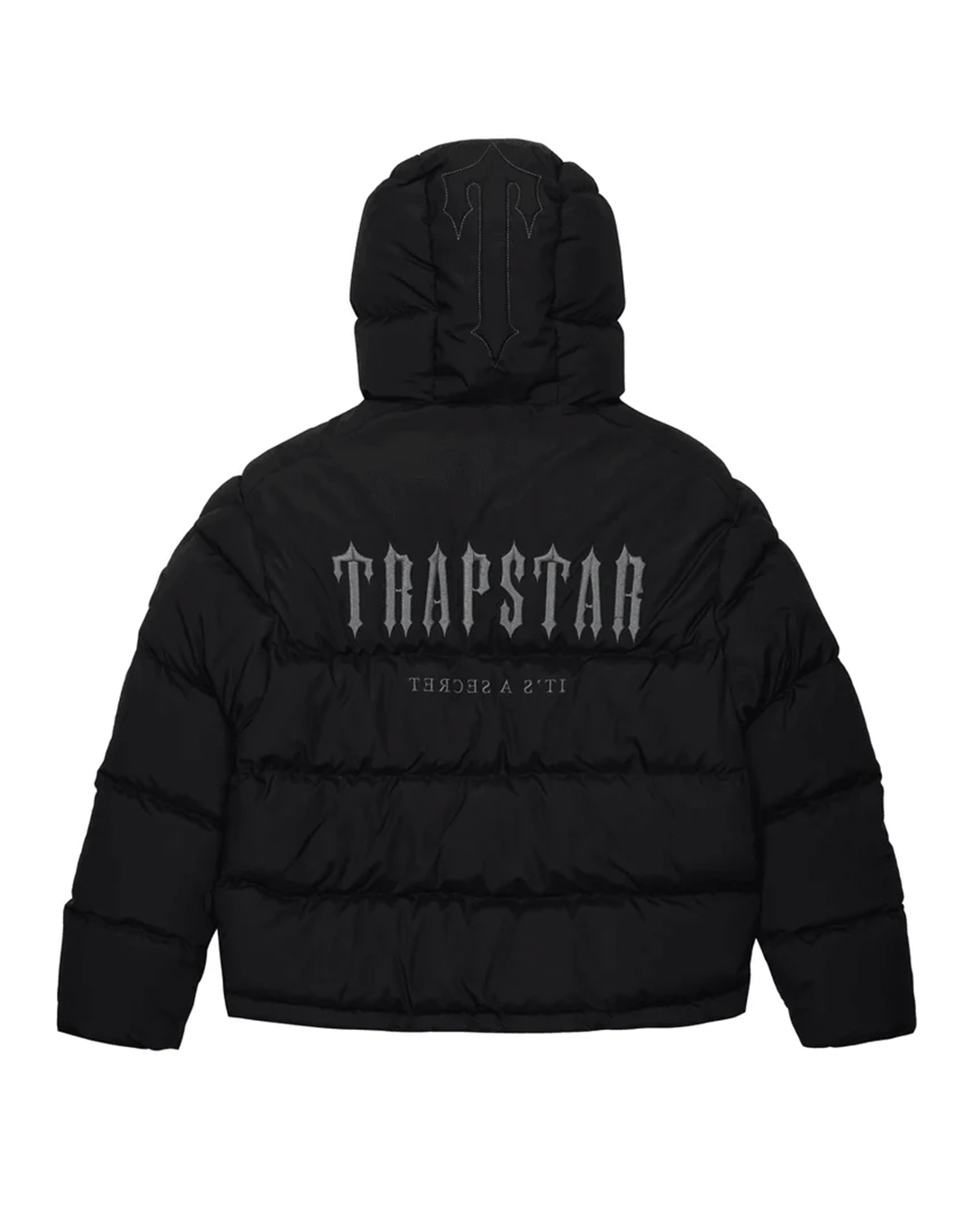 TRAPSTAR DECODED HOODED PUFFER 2.0 JACKET - BLACK